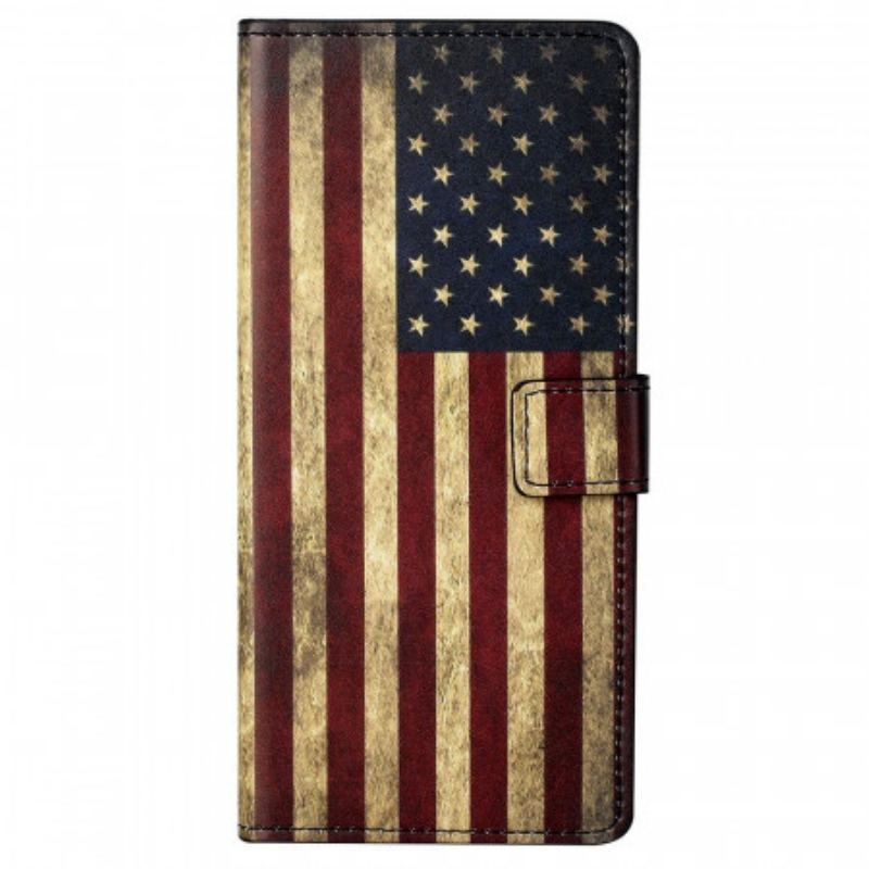 Flip Cover Samsung Galaxy M23 5G Amerikansk Flag