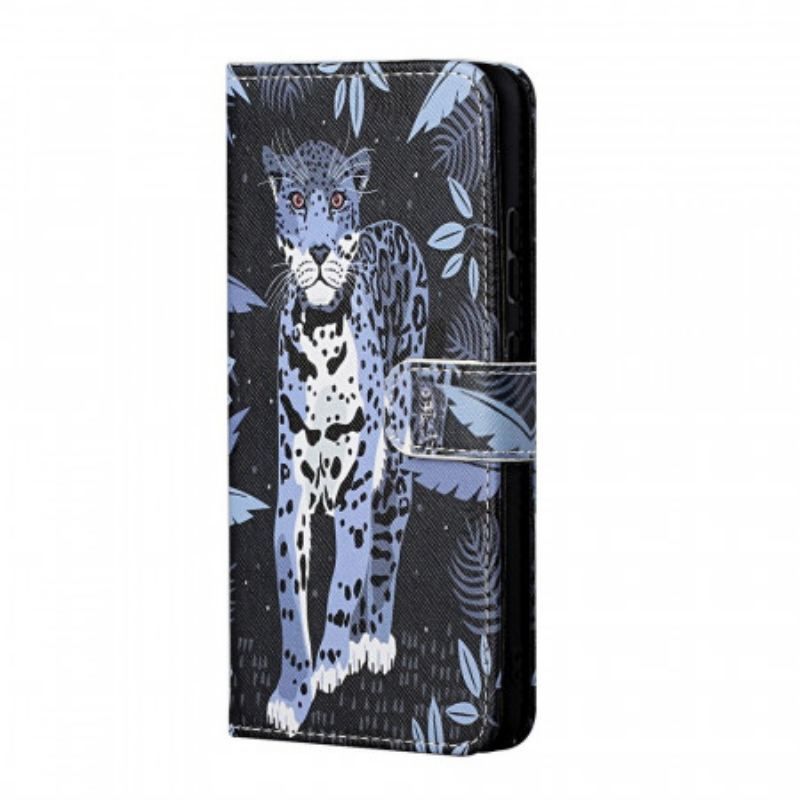 Flip Cover Samsung Galaxy M23 5G Med Snor Strappy Leopard