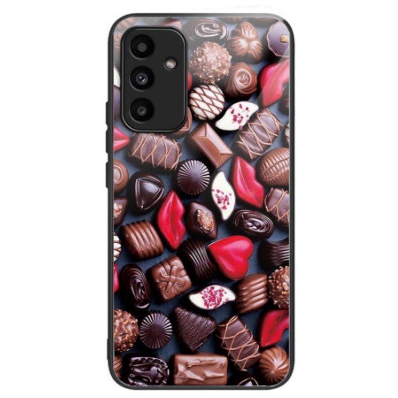 Cover Samsung Galaxy A15 Telefon Etui Chokoladehærdet Glas