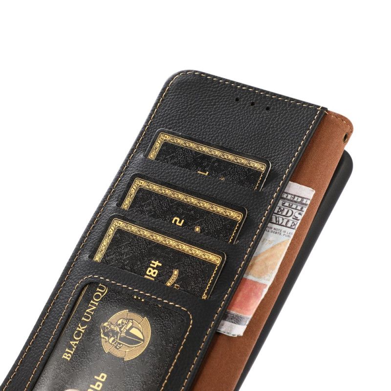 Læder Cover Samsung Galaxy A15 Telefon Etui Khazneh Rfid Blocking Wallet