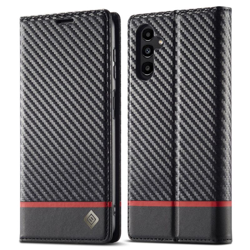 Læder Cover Samsung Galaxy A15 Telefon Etui Kulfiber Lc.imeeke