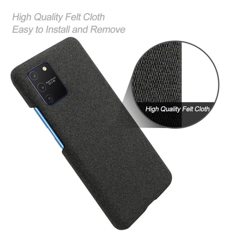 Cover for Samsung Galaxy S10 Lite Mørkeblå Ksq Stoftekstur