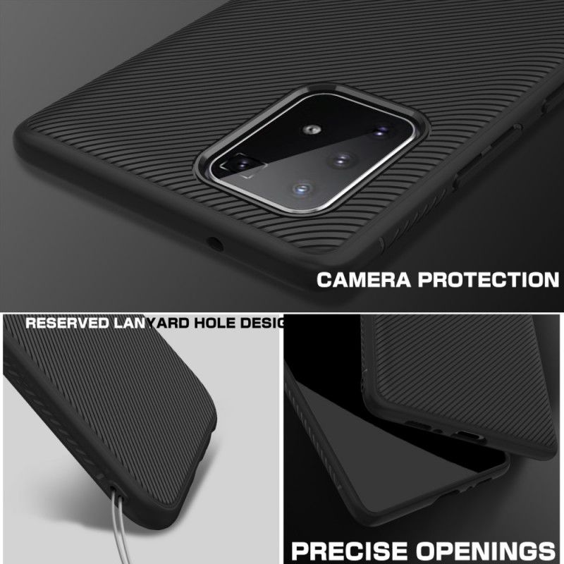 Cover for Samsung Galaxy S10 Lite Sort Jazzserie Twill