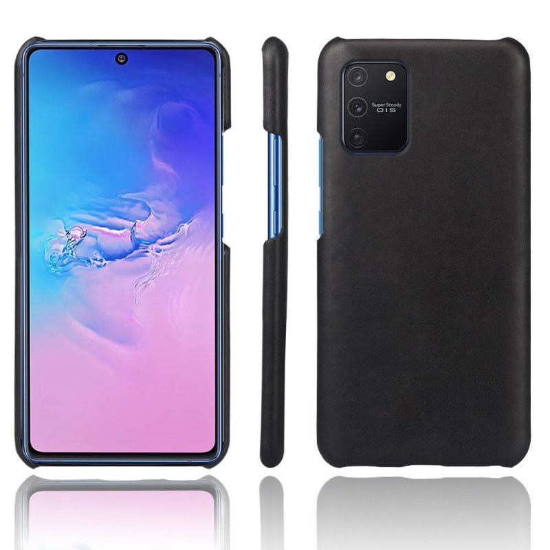 Cover for Samsung Galaxy S10 Lite Sort Ksq Lædereffekt