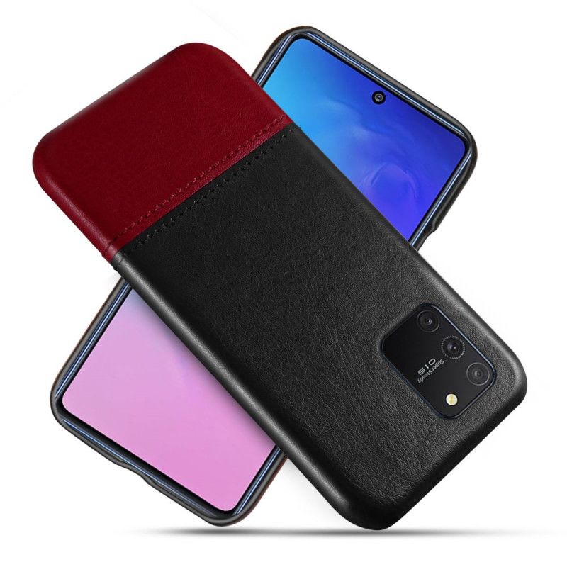 Cover for Samsung Galaxy S10 Lite Sort Ksq Tofarvet Lædereffekt