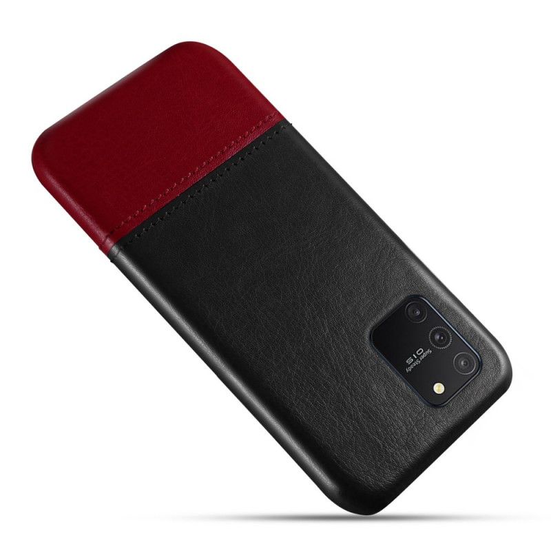 Cover for Samsung Galaxy S10 Lite Sort Ksq Tofarvet Lædereffekt