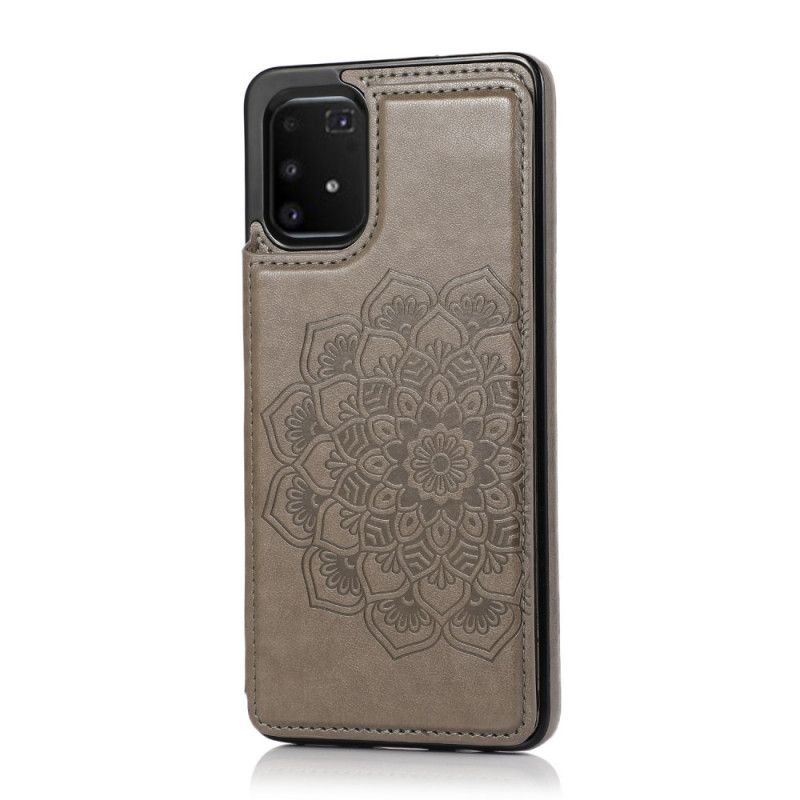 Cover Samsung Galaxy S10 Lite Grå Mandala Print Kortholder Original