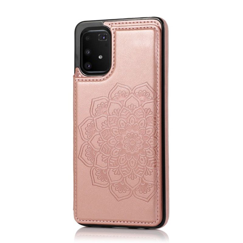 Cover Samsung Galaxy S10 Lite Grå Mandala Print Kortholder Original