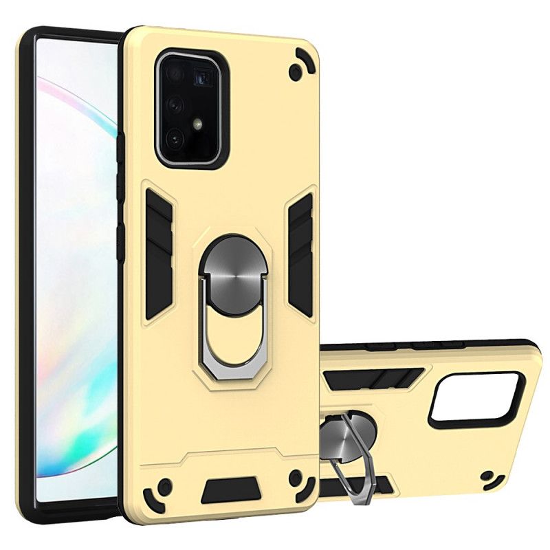 Cover Samsung Galaxy S10 Lite Grøn Aftagelig Metallisk Ringstøtte