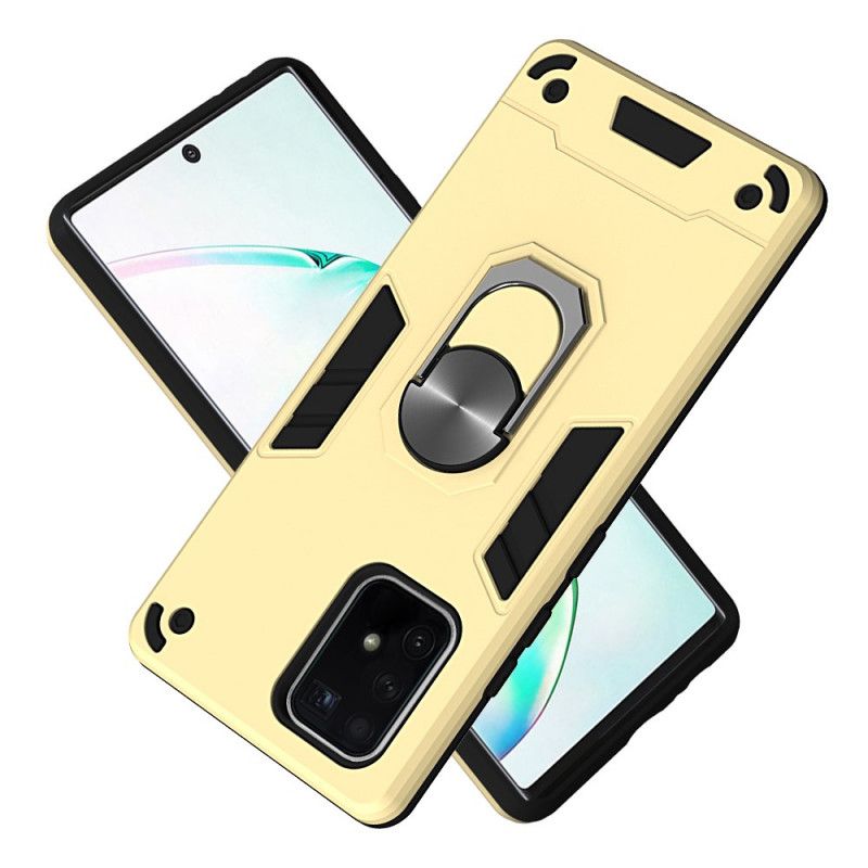 Cover Samsung Galaxy S10 Lite Grøn Aftagelig Metallisk Ringstøtte