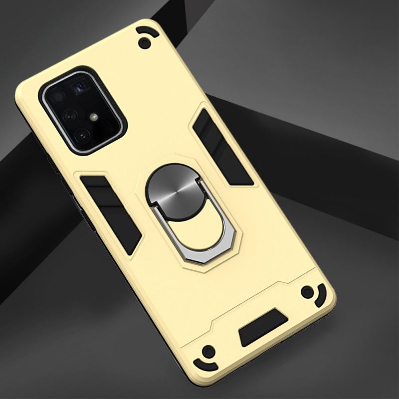 Cover Samsung Galaxy S10 Lite Grøn Aftagelig Metallisk Ringstøtte