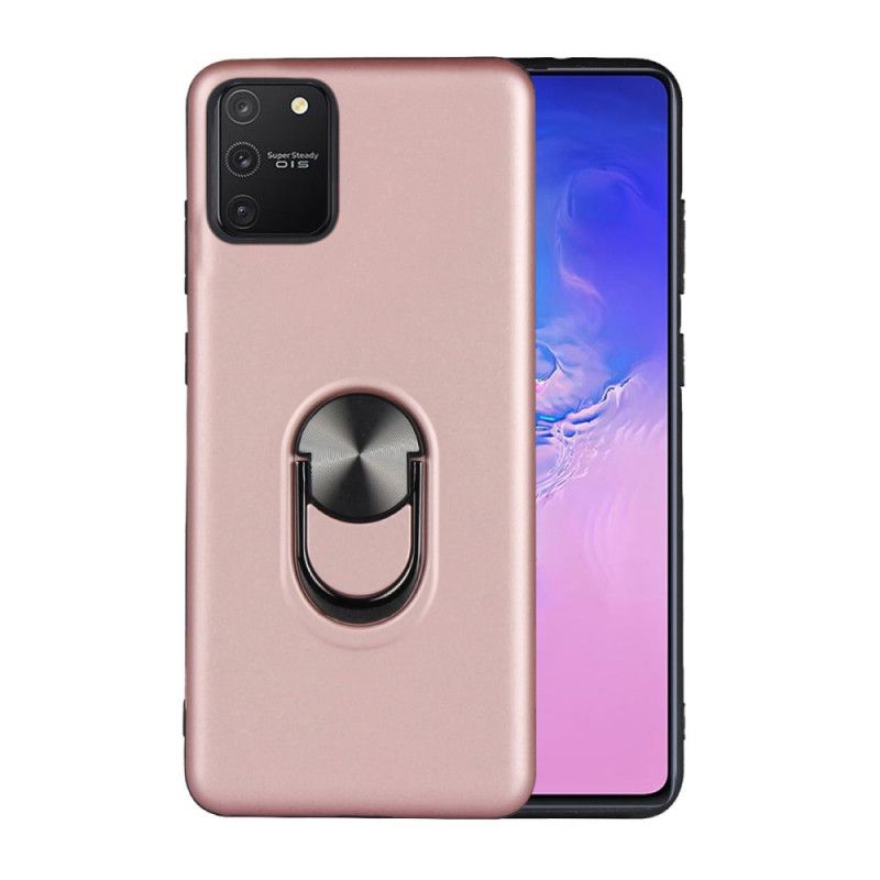 Cover Samsung Galaxy S10 Lite Rose Gold Aftagelig Med Støttering Beskyttelse