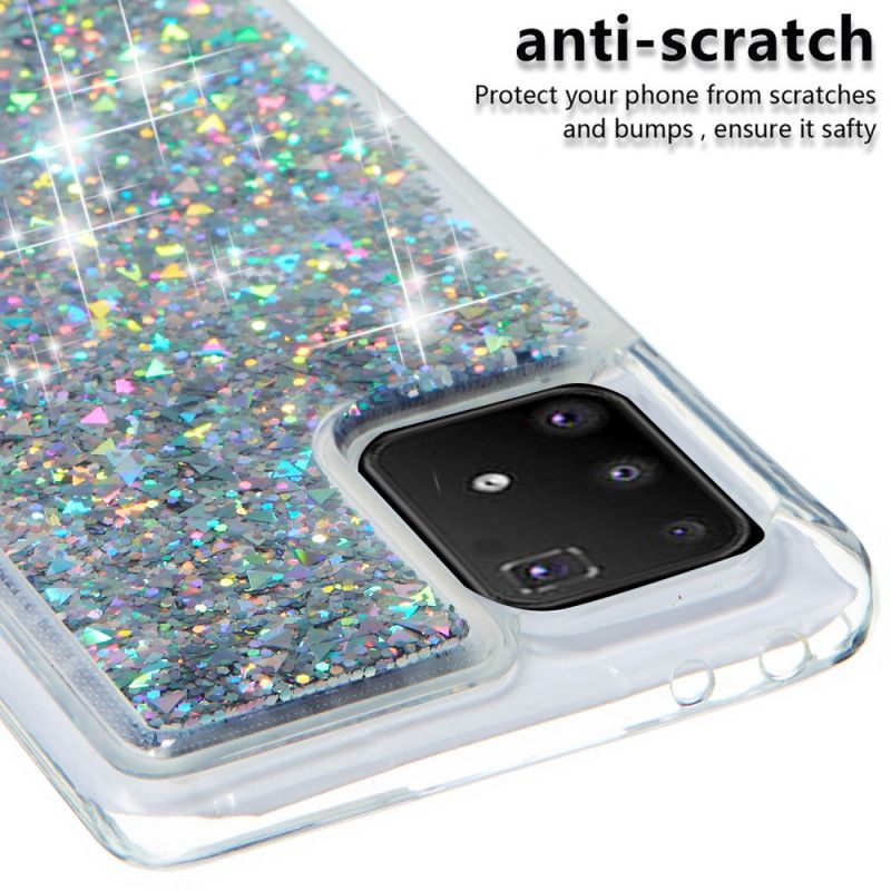 Cover Samsung Galaxy S10 Lite Sølv Lystglitter