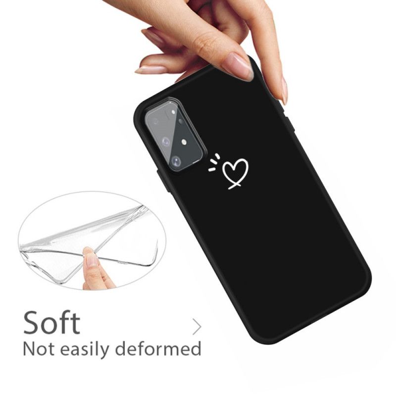 Cover Samsung Galaxy S10 Lite Sort Bankende Hjertesilikone