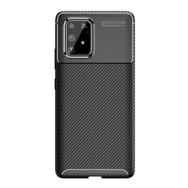 Cover Samsung Galaxy S10 Lite Sort Fleksibel Kulfiberstruktur