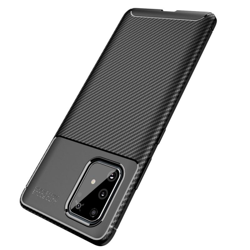 Cover Samsung Galaxy S10 Lite Sort Fleksibel Kulfiberstruktur