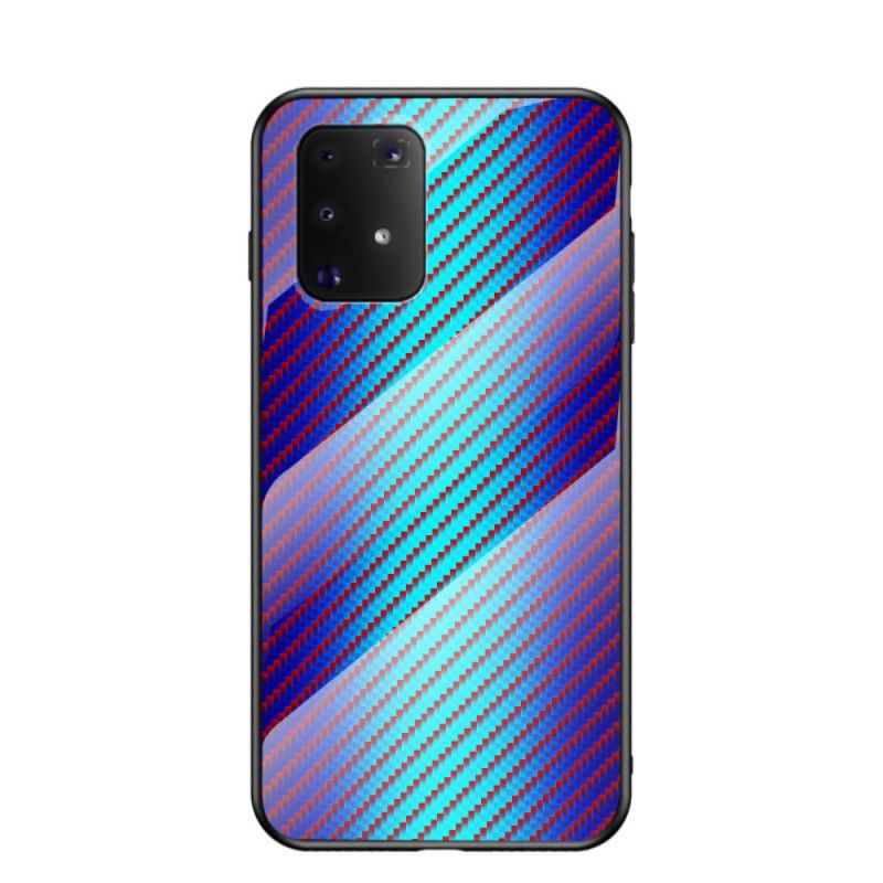 Cover Samsung Galaxy S10 Lite Sort Kulfiber Hærdet Glas