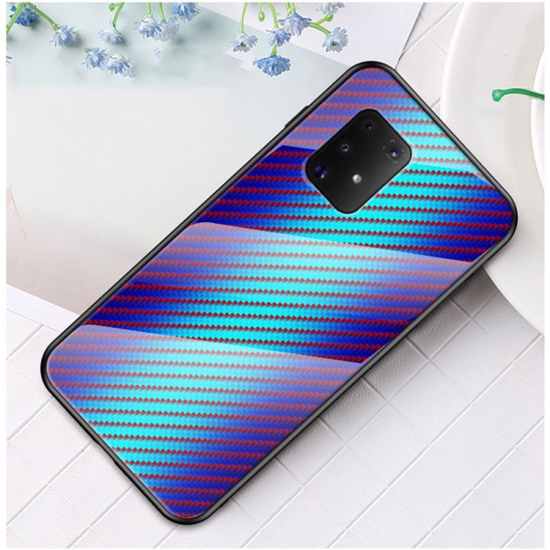 Cover Samsung Galaxy S10 Lite Sort Kulfiber Hærdet Glas