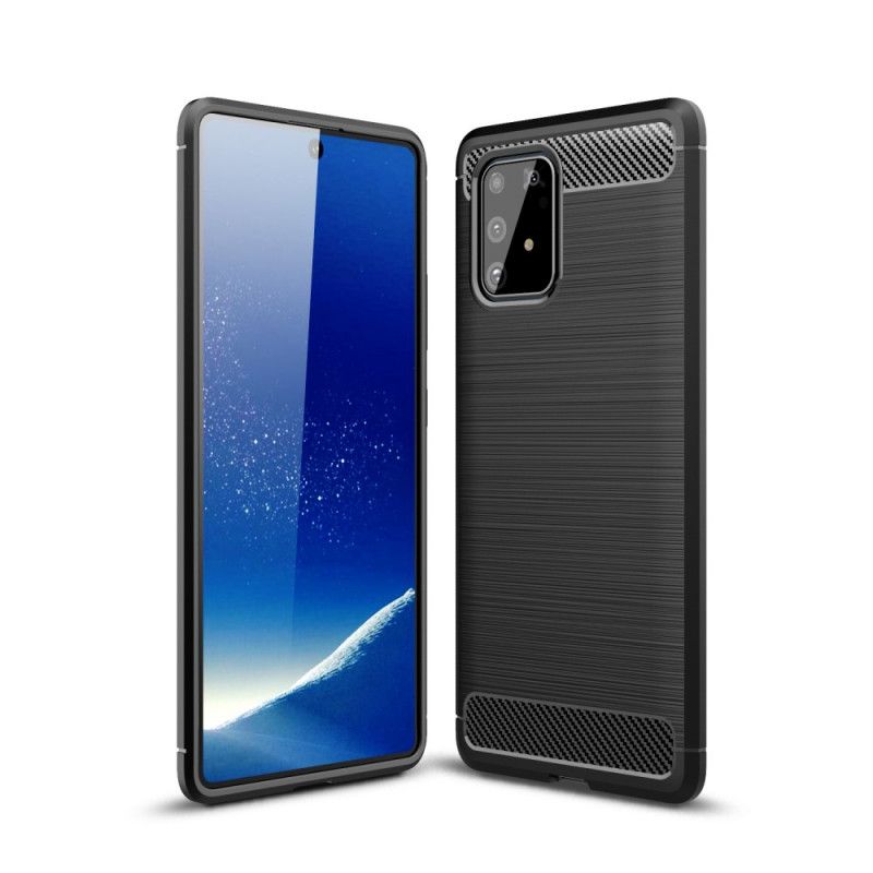 Cover Samsung Galaxy S10 Lite Sort Mobilcover Børstet Kulfiber