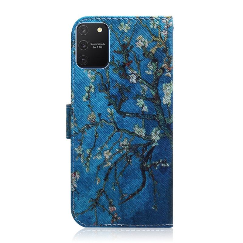 Flip Cover Læder for Samsung Galaxy S10 Lite Blomstrende Trægren