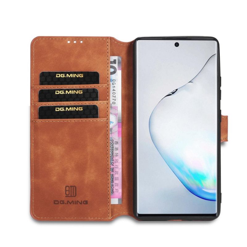 Flip Cover Læder for Samsung Galaxy S10 Lite Sort Retro Dg.Ming