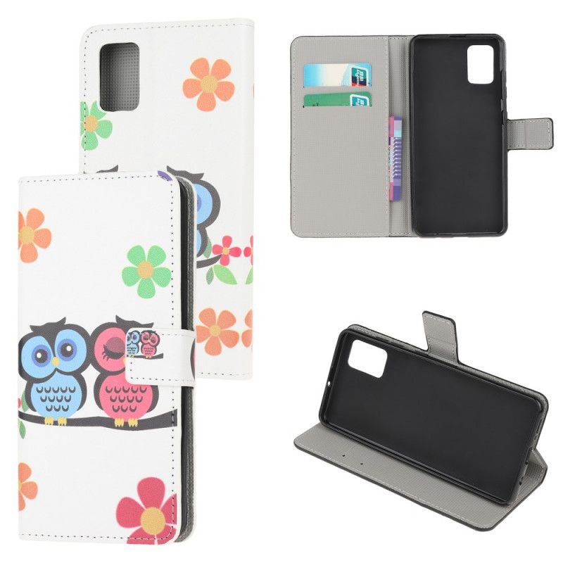 Flip Cover Læder for Samsung Galaxy S10 Lite Uglefamilie