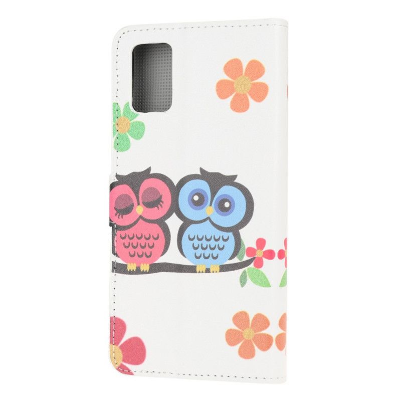 Flip Cover Læder for Samsung Galaxy S10 Lite Uglefamilie