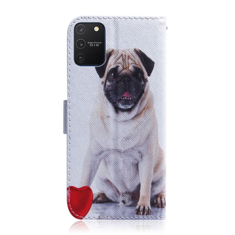 Flip Cover Læder Samsung Galaxy S10 Lite Mops Hund