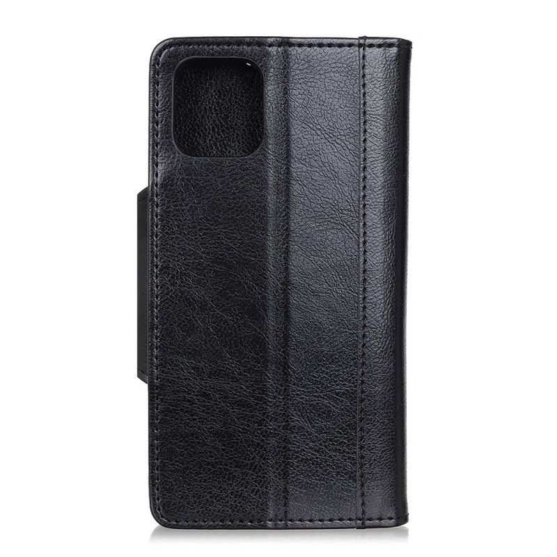 Flip Cover Læder Samsung Galaxy S10 Lite Sort Kunstlæder Elegance Lukning