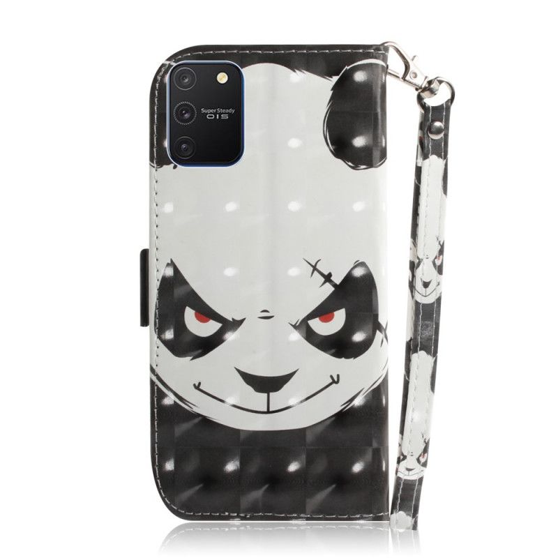 Flip Cover Samsung Galaxy S10 Lite Mobilcover Vred Panda Med Rem