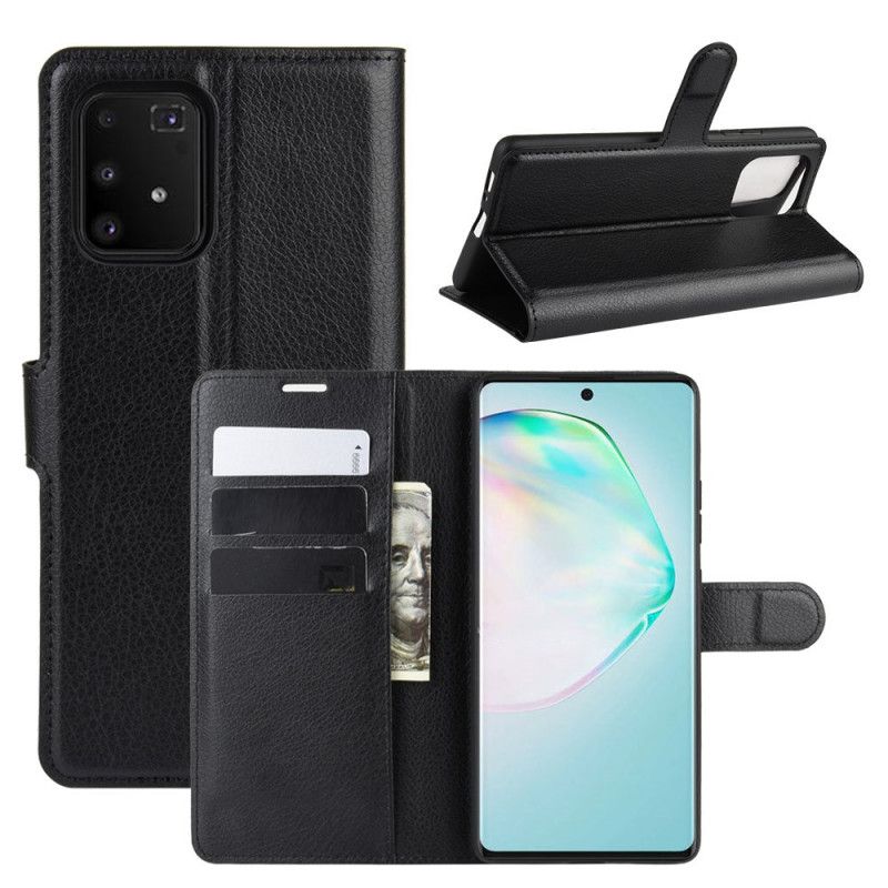 Flip Cover Samsung Galaxy S10 Lite Sort Klassisk