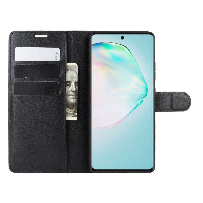 Flip Cover Samsung Galaxy S10 Lite Sort Klassisk