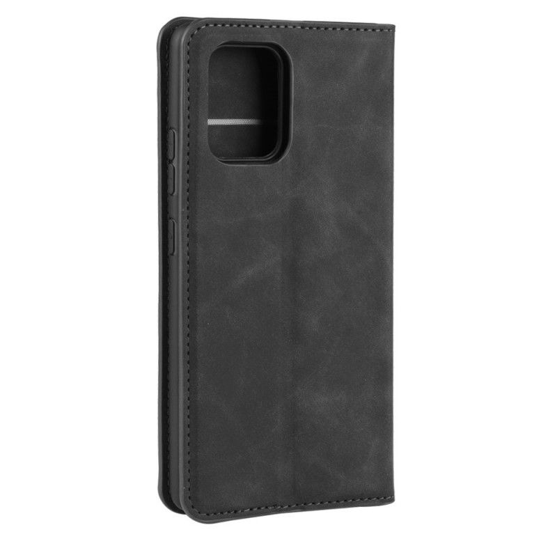 Læder Cover for Samsung Galaxy S10 Lite Sort Blød Lædereffekt