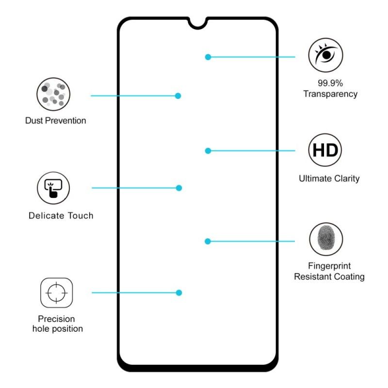 Beskyttelse Af Hærdet Glas Samsung Galaxy A70 Hatprins