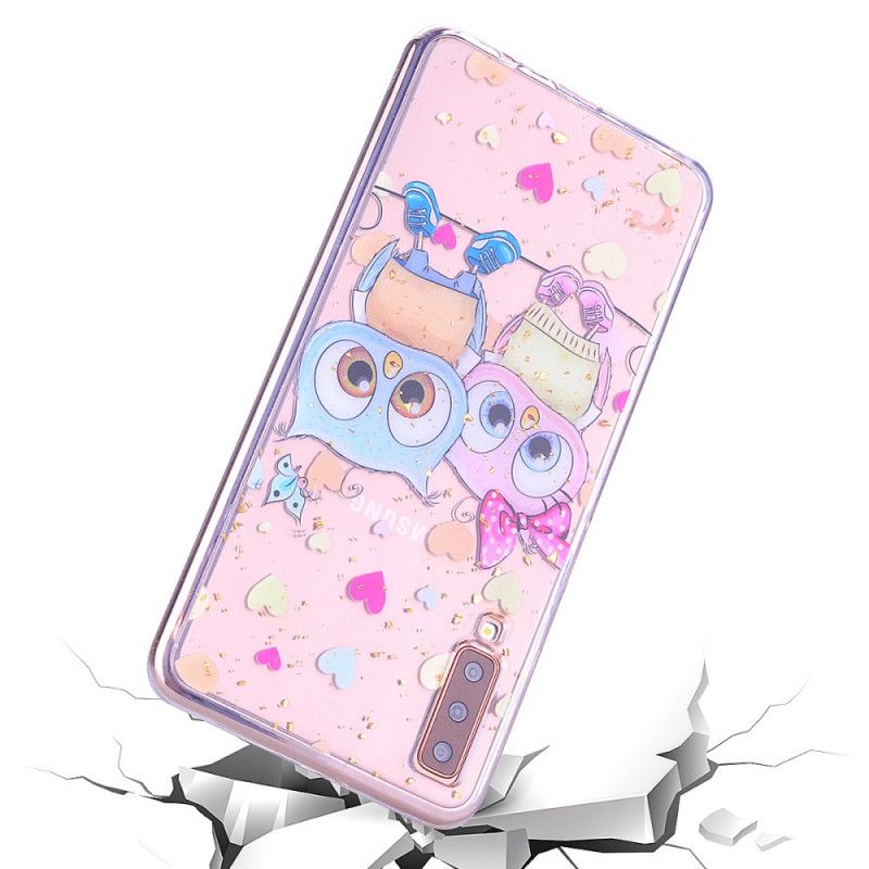 Cover for Samsung Galaxy A70 Kærlighed Og Glitter