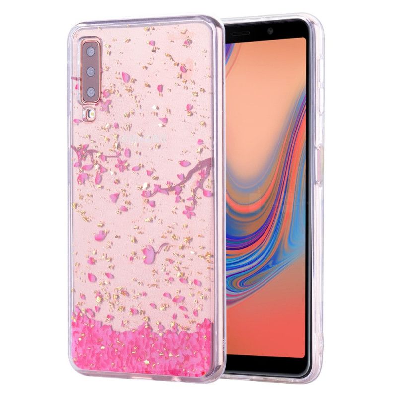 Cover for Samsung Galaxy A70 Kronblade Og Glitter