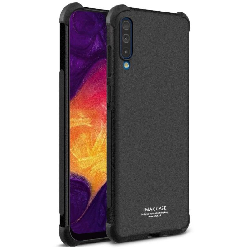 Cover for Samsung Galaxy A70 Sort Imak Hudfølelse