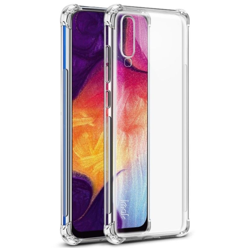 Cover for Samsung Galaxy A70 Sort Imak Hudfølelse