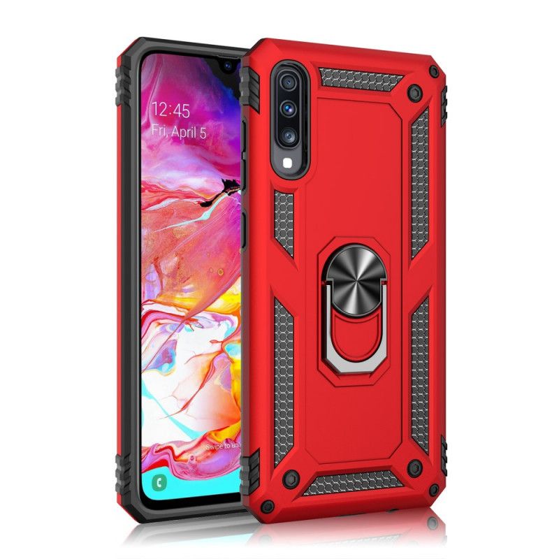 Cover for Samsung Galaxy A70 Sort Premium Ring