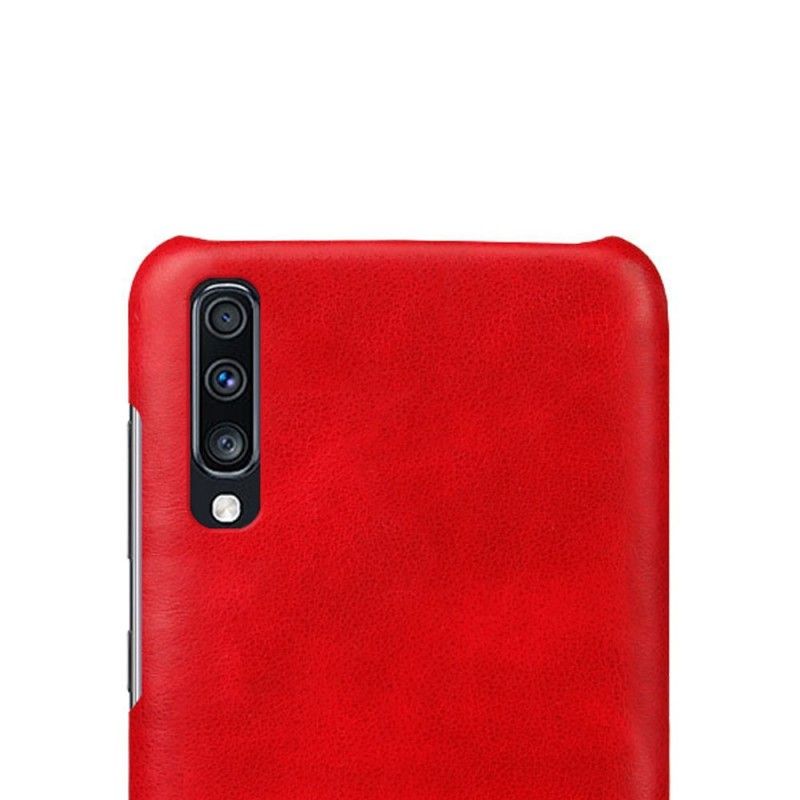 Cover Samsung Galaxy A70 Brun Præstationslychee-Lædereffekt Beskyttelse