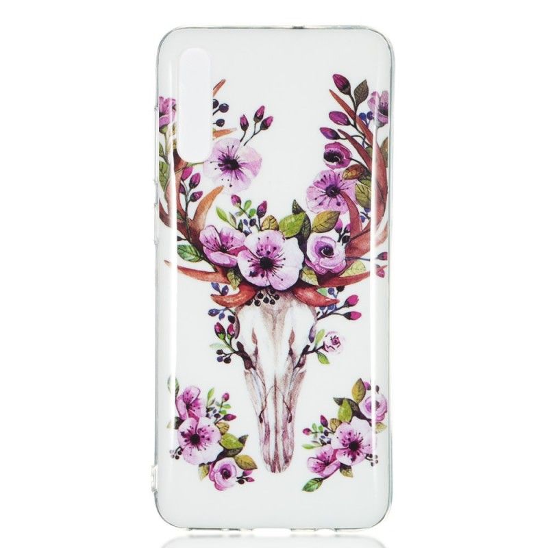 Cover Samsung Galaxy A70 Fluorescerende Blomstret Elg