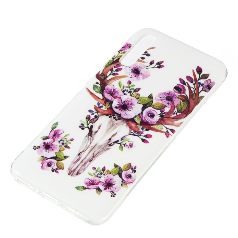 Cover Samsung Galaxy A70 Fluorescerende Blomstret Elg