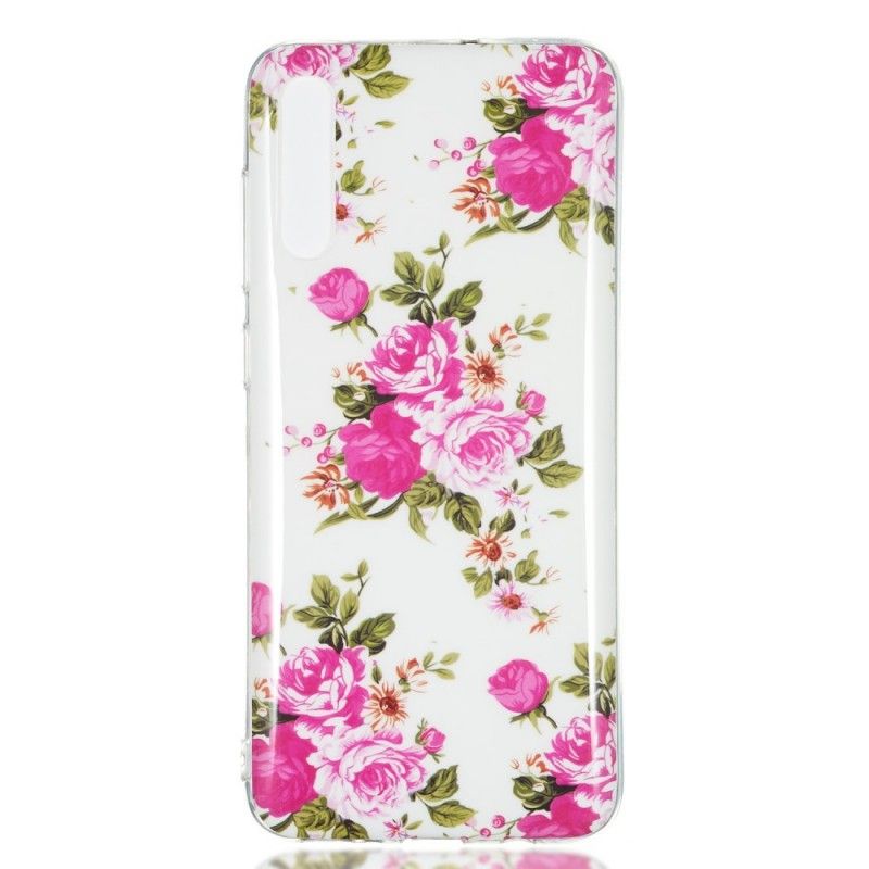 Cover Samsung Galaxy A70 Fluorescerende Frihedsblomster Original