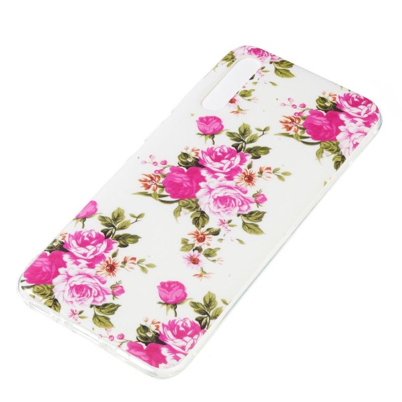 Cover Samsung Galaxy A70 Fluorescerende Frihedsblomster Original