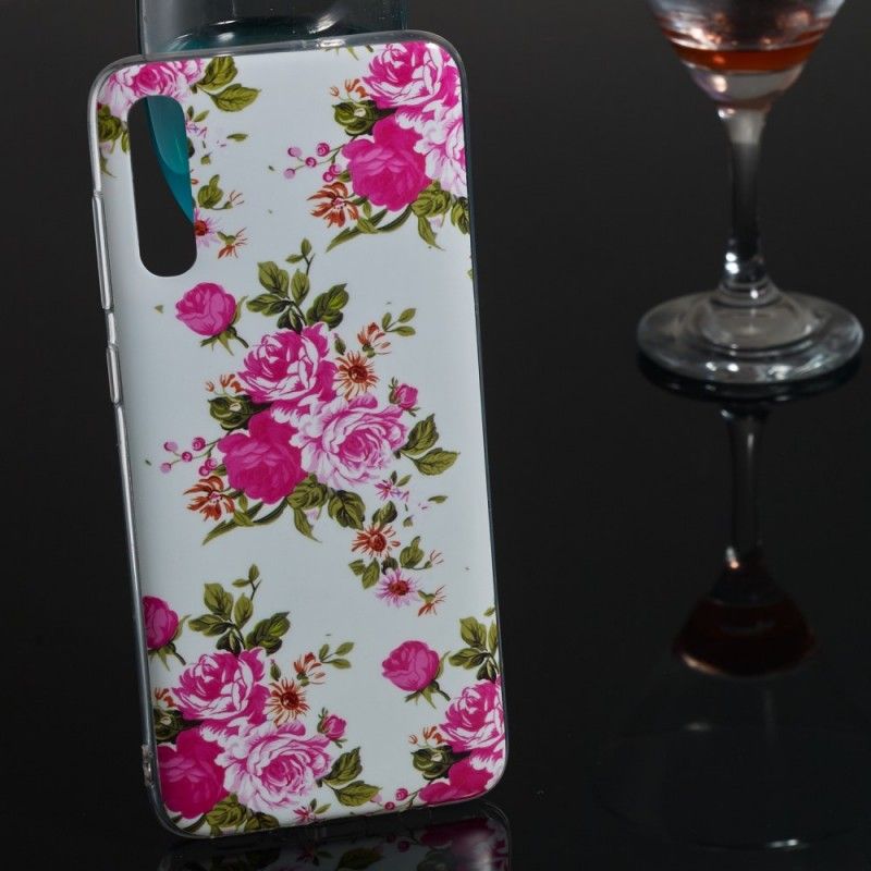 Cover Samsung Galaxy A70 Fluorescerende Frihedsblomster Original