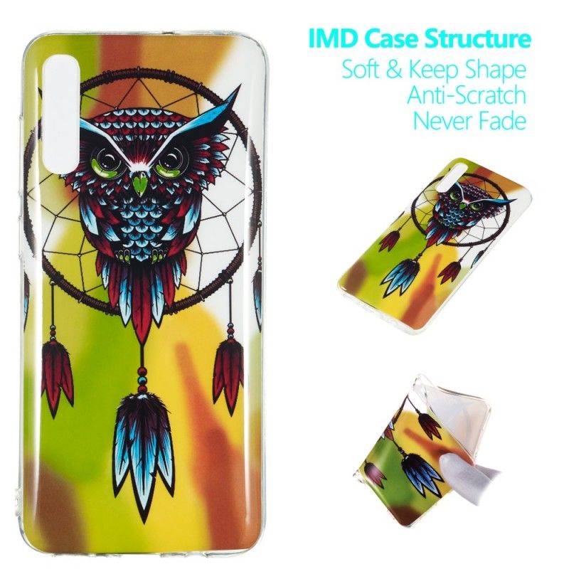 Cover Samsung Galaxy A70 Fluorescerende Ugle Drømmefanger