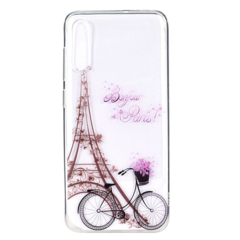 Cover Samsung Galaxy A70 Gennemsigtig Hej Paris