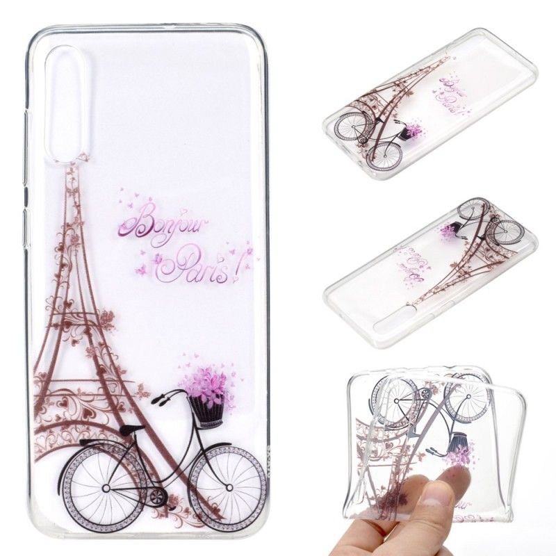 Cover Samsung Galaxy A70 Gennemsigtig Hej Paris