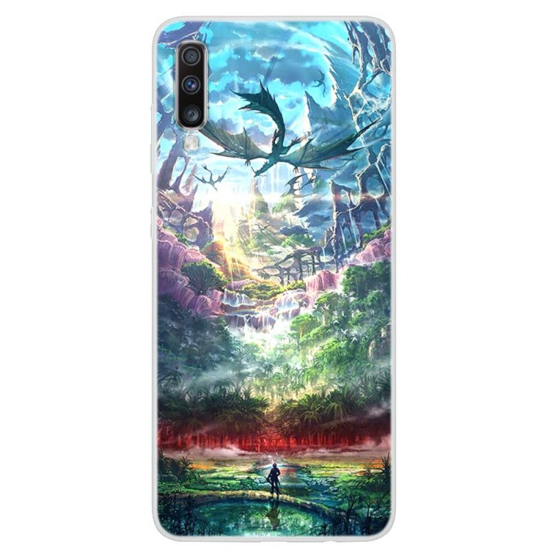 Cover Samsung Galaxy A70 Himmelsk Natur Original