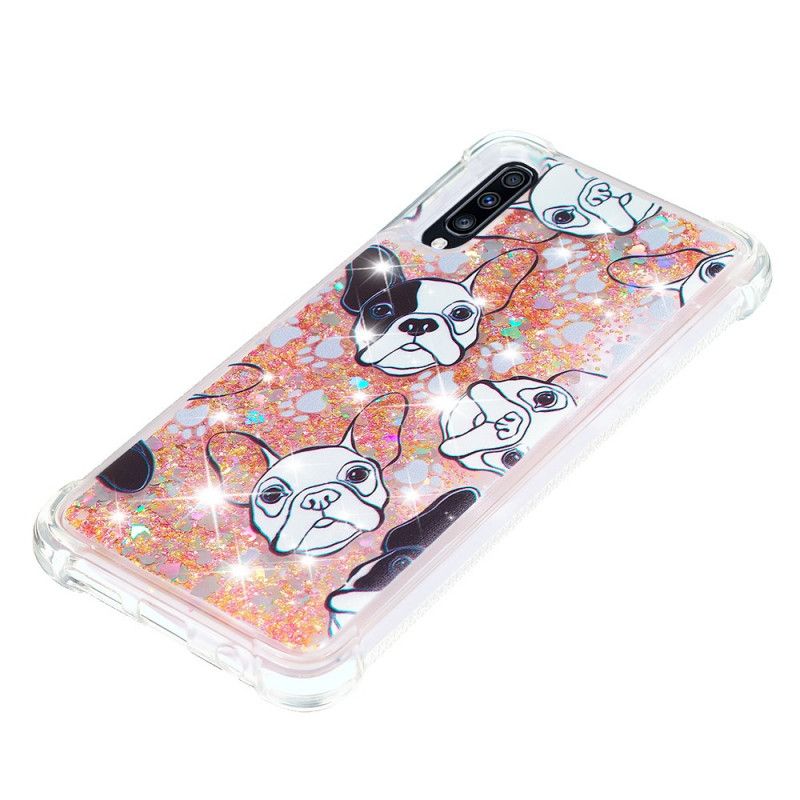 Cover Samsung Galaxy A70 Hr. Hund Glitter